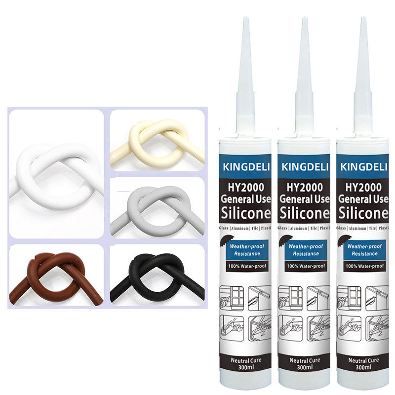 Temps neutre noir de mastic de silicone résistant pour la décoration d'intérieur