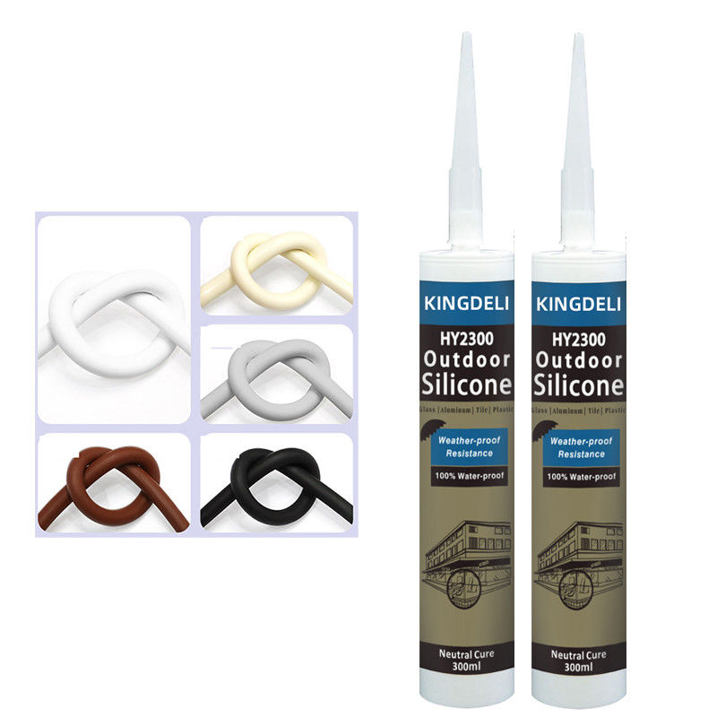 Colle en verre neutre de silicone de porte avec Grey Black White Color