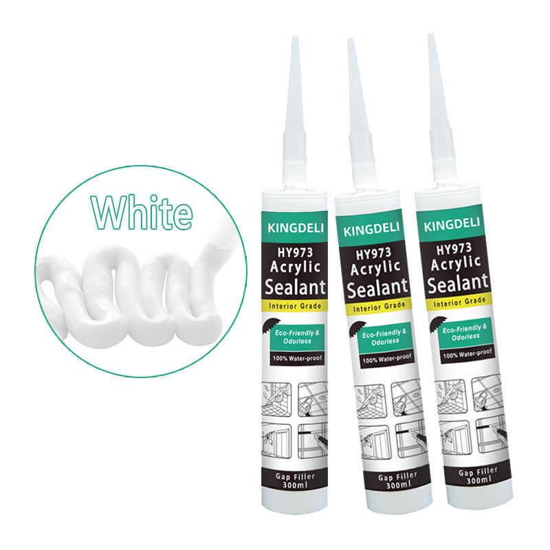Mastic silicone acrylique coloré à séchage rapide imperméable pour le calfeutrage