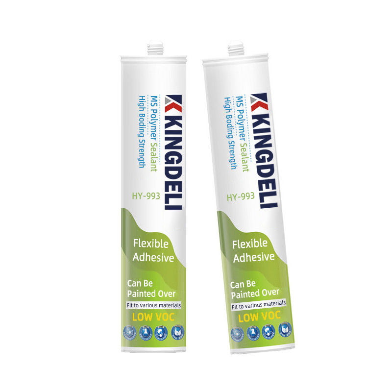 Inodore non corrosif de mastic blanc de polymère de milliseconde de traitement rapide pour le miroir