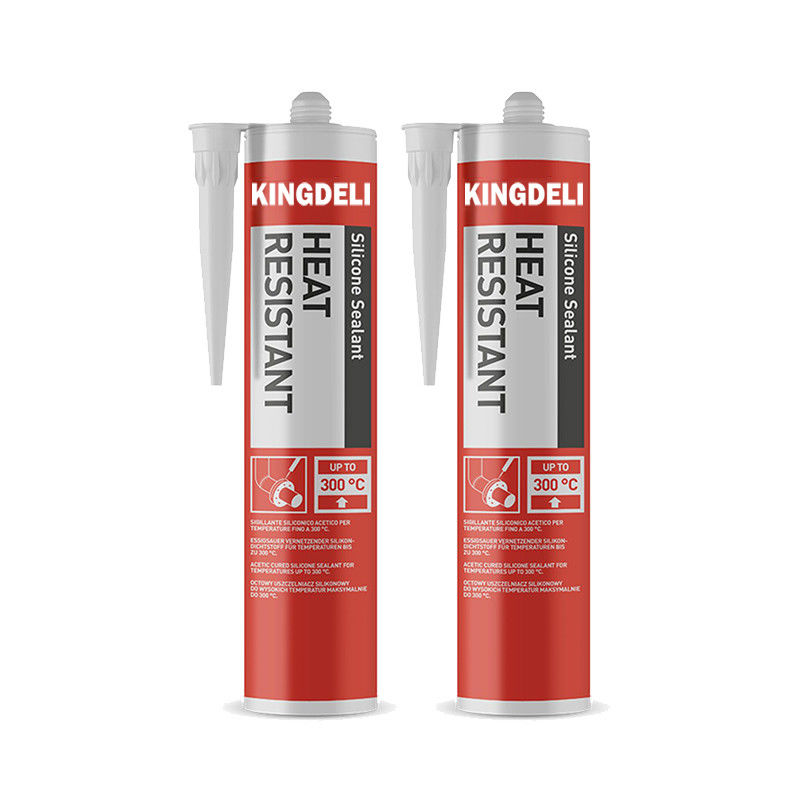 Couleur noire résistante à la chaleur de mastic de silicone de traitement acétique avec le tube 280Ml