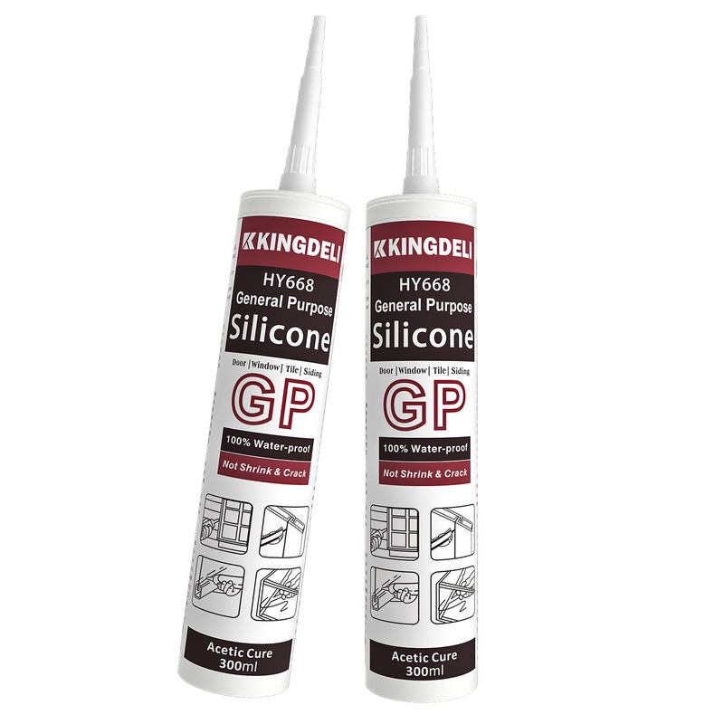 L' adhésif de silicone fort inodore, étanche 280 ml, de couleur blanche