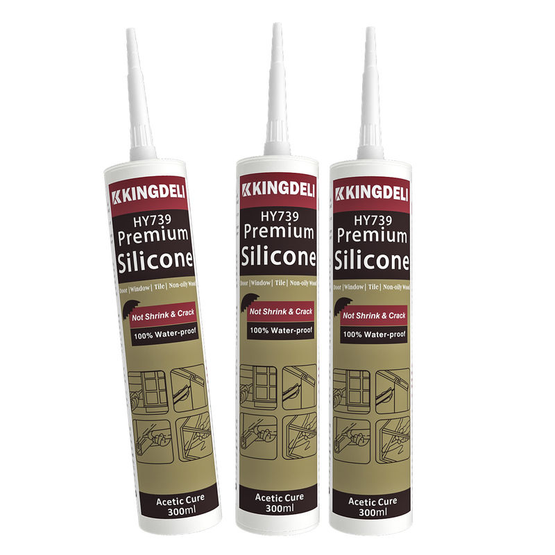 Séchage rapide couleur imperméable à l' eau acétique Silicone Sealant pour caulking